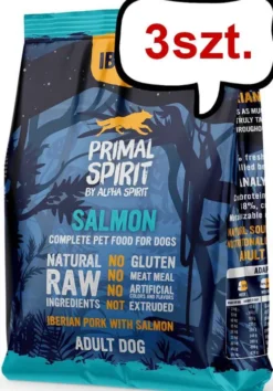 Primal Spirit Iberian Salmon Karma sucha miękka dla psa op. 1kg Pakiet 3szt. [3kg]