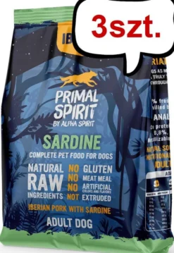 Primal Spirit Iberian Sardine Karma sucha miękka dla psa op. 1kg Pakiet 3szt. [3kg]