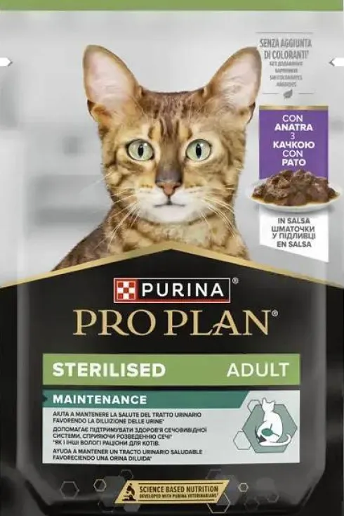 Pro Plan Cat Sterilised Kaczka w sosie Mokra Karma dla kota op. 85g Pakiet 26szt. (18+8 GRATIS)