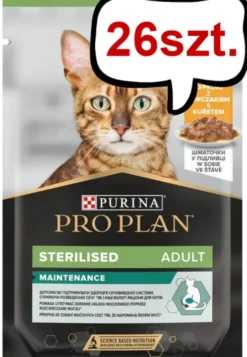 Pro Plan Cat Sterilised Kurczak Mokra Karma dla kota op. 85g Pakiet 26szt. + Podkładka pod Miskę GRATIS