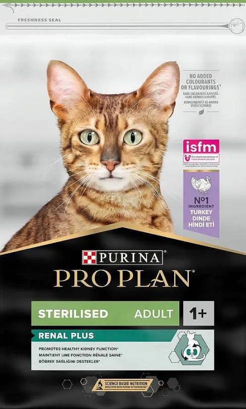 Pro Plan Cat Sterilised Renal Plus z Indykiem Sucha Karma dla kota op. 10kg + Podkładka pod Miskę GRATIS