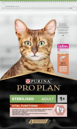 Pro Plan Cat Sterilised Vital Functions Salmon Sucha Karma dla kota op. 10kg + Podkładka pod Miskę GRATIS