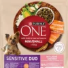 Purina One Dog Adult Mini/Small Sensitive z Łososiem Sucha Karma dla psa op. 800g + Pojemnik na woreczki GRATIS