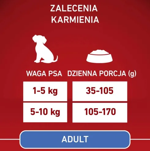 Purina ONE Dog Adult Mini/Small z Wołowiną Sucha Karma dla psa op. 3kg + Pojemnik na woreczki GRATIS