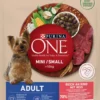 Purina One Dog Adult Mini/Small z Wołowiną Sucha Karma dla psa op. 800g + Pojemnik na woreczki GRATIS