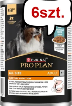 Purina Pro Plan Adult Fish Mokra Karma dla psa op. 400g Pakiet 6szt. + Podkładka pod Miskę GRATIS