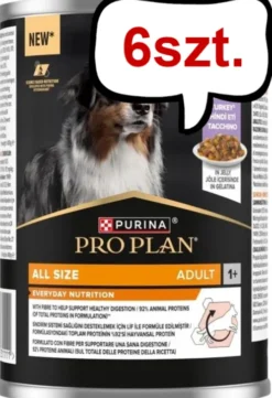 Purina Pro Plan Adult Turkey Mokra Karma dla psa op. 400g Pakiet 6szt. + Podkładka pod Miskę GRATIS