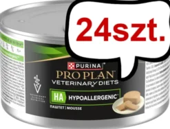 Purina Veterinary Diets HA Hypoallergenic Mokra Karma dla psa op. 195g Pakiet 24szt. + Podkładka pod Miskę GRATIS
