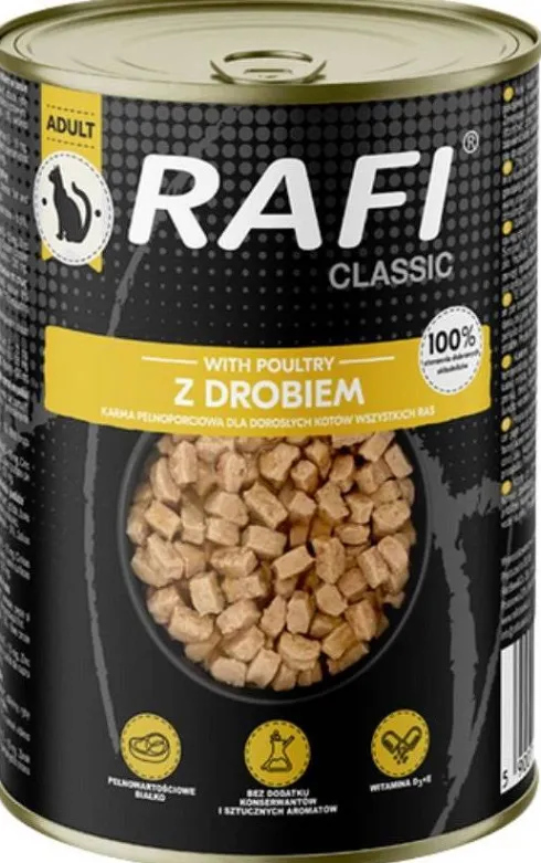 Rafi Adult Drób Mokra Karma dla kota op. 415g