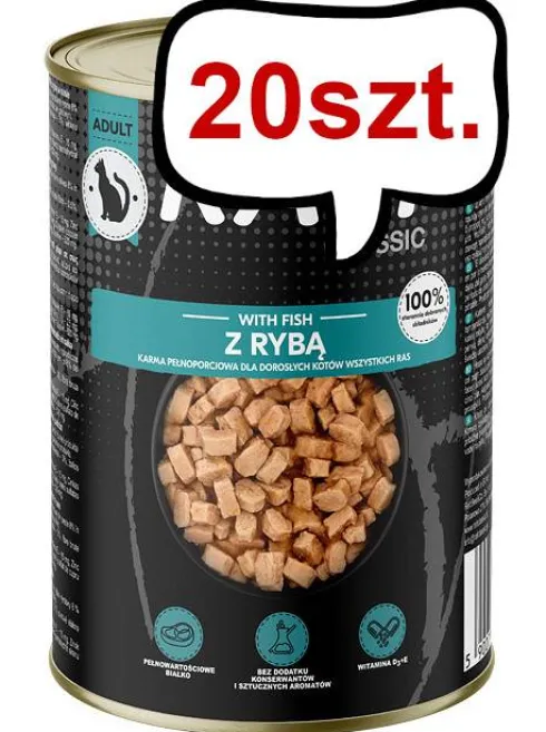 Rafi Adult Ryba Mokra Karma dla kota op. 415g Pakiet 20szt.