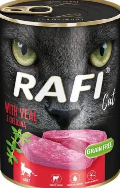 Rafi Cat Adult Cielęcina Mokra Karma dla kota op. 400g Pakiet 12szt.
