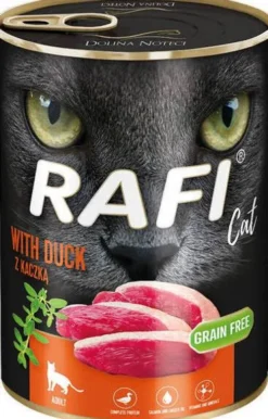Rafi Cat Adult Kaczka Mokra Karma dla kota op. 400g Pakiet 12szt.