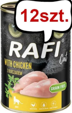Rafi Cat Adult Kurczak Mokra Karma dla kota op. 400g Pakiet 12szt.