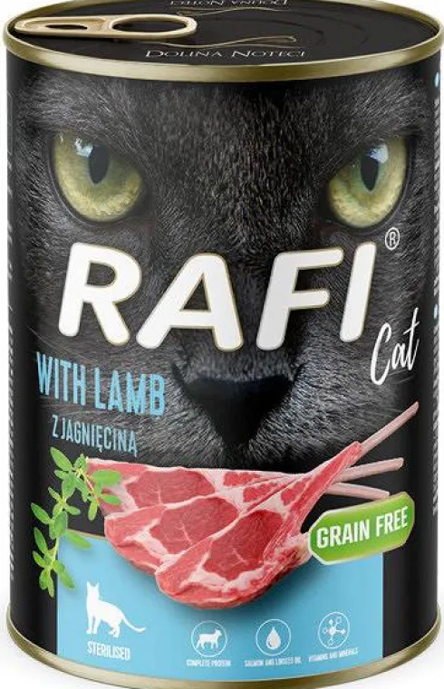 Rafi Cat Adult Sterilised Jagnięcina Mokra Karma dla kota op. 400g