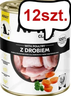 Rafi Classic Dog Drób Mokra Karma dla psa op. 800g Pakiet 12szt.