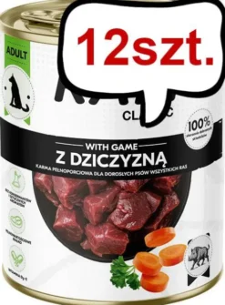 Rafi Classic Dog Dziczyzna Mokra Karma dla psa op. 800g Pakiet 12szt.
