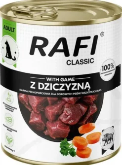 Rafi Classic Dog Dziczyzna Mokra Karma dla psa op. 800g Pakiet 12szt.