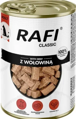 Rafi Classic Dog Wołowina Mokra Karma dla psa op. 1240g Pakiet 6szt.