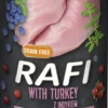 Rafi Dog Indyk z borówką i żurawiną Mokra Karma dla psa op. 400g WYPRZEDAŻ