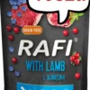 Rafi Dog Jagnięcina z borówką i żurawiną Mokra Karma dla psa op. 300g Pakiet 10szt. WYPRZEDAŻ