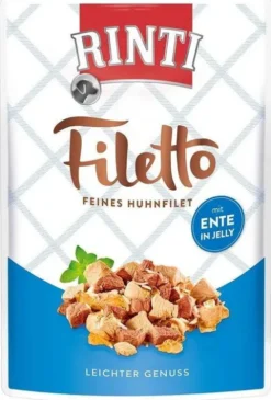 Rinti Filetto Kurczak z kaczką w galaretce Mokra Karma dla psa op. 100g