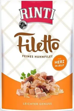 Rinti Filetto Kurczak z sercami w galaretce Mokra Karma dla psa op. 100g