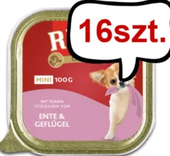Rinti Gold Mini Kaczka z drobiem (ente&geflugel) Mokra Karma dla psa op. 100g Pakiet 16szt. WYPRZEDAŻ