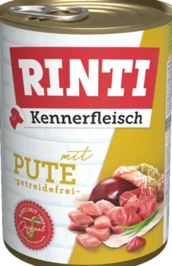 Rinti Kennerfleisch Indyk (mit pute) Mokra Karma dla psa op. 400g Pakiet 6szt. WYPRZEDAŻ