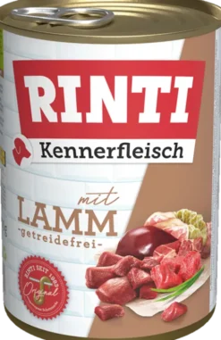Rinti Kennerfleisch Jagnięcina (mit lamm) Mokra Karma dla psa op. 400g Pakiet 6szt.
