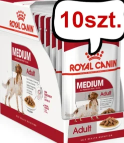 Royal Canin Adult Medium Mokra Karma dla psa op. 140g Pakiet 10szt.