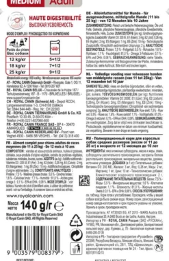 Royal Canin Adult Medium Mokra Karma dla psa op. 140g Pakiet 10szt.