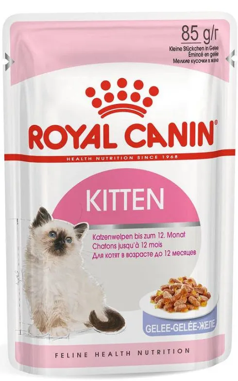 Royal Canin Kitten w galaretce Mokra Karma dla kociąt op. 85g Pakiet 12szt.