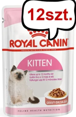 Royal Canin Kitten w sosie Mokra Karma dla kociąt op. 85g Pakiet 12szt.