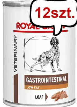 Royal Canin Vet Gastro Intestinal Low Fat Mokra Karma dla psa op. 420g Pakiet 12szt.