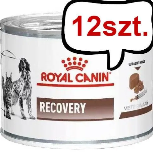 Royal Canin Vet Recovery Mokra Karma dla psa i kota op. 195g Pakiet 12szt.