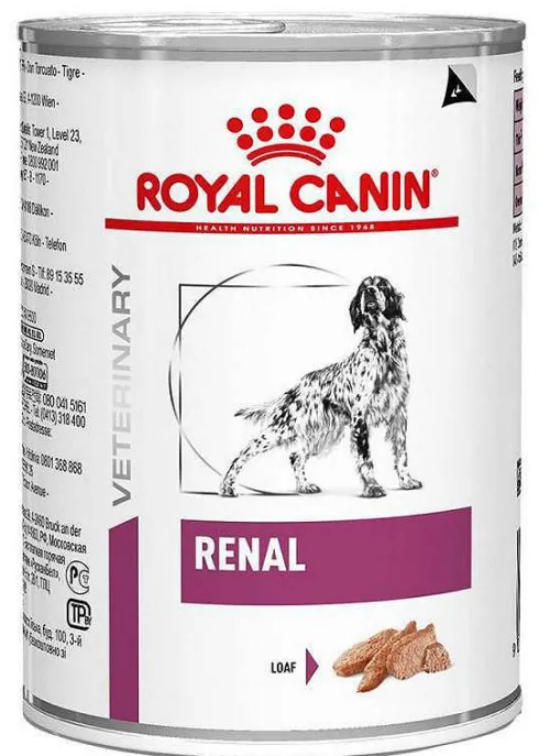 Royal Canin Vet Renal Mokra Karma dla psa op. 410g Pakiet 12szt.