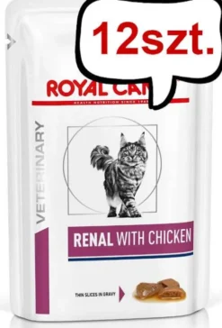 Royal Canin Vet Renal with Chicken Mokra Karma dla kota op. 85g Pakiet 12szt.