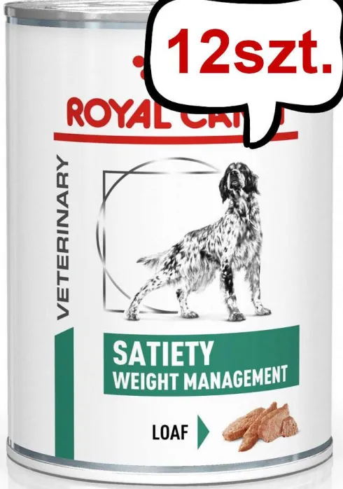 Royal Canin Vet Satiety Weight Management Mokra Karma dla psa op. 410g Pakiet 12szt.