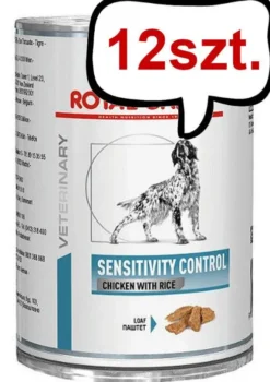 Royal Canin Vet Sensitivity Control Chicken&Rice Mokra Karma dla psa op. 410g Pakiet 12szt.