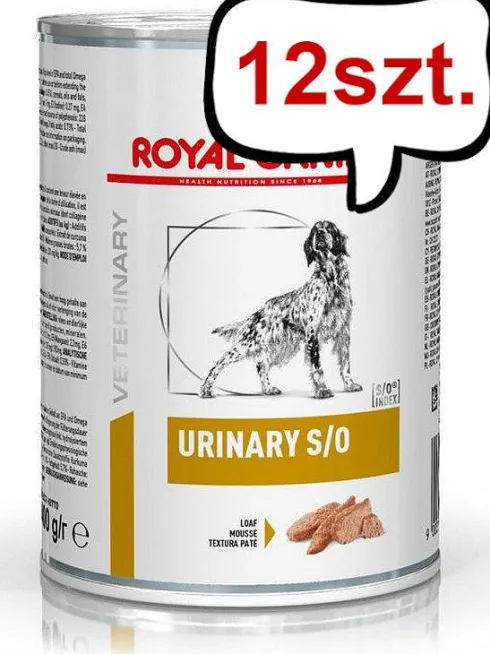 Royal Canin Vet Urinary S/O Mokra Karma dla psa op. 410g Pakiet 12szt.