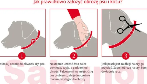 Sabunol PLUS Obroża na kleszcze i pchły dla psa dł. 35cm