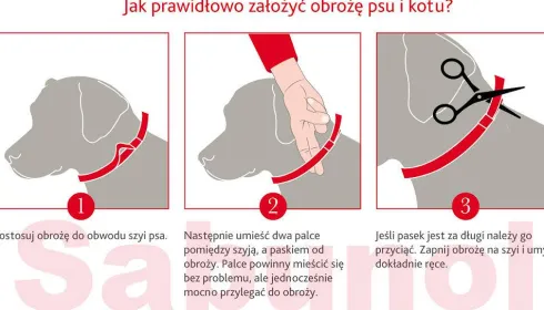Sabunol PLUS Obroża na kleszcze i pchły dla psa dł. 75cm