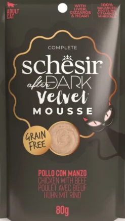 Schesir Adult After Dark Velvet Mousse Chicken with Beef Mokra Karma dla kota op. 80g