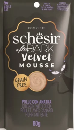 Schesir Adult After Dark Velvet Mousse Chicken with Duck Mokra Karma dla kota op. 80g