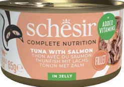 Schesir Adult Tuna&Salmon in Jelly Mokra Karma dla kota op. 85g Pakiet 12szt.