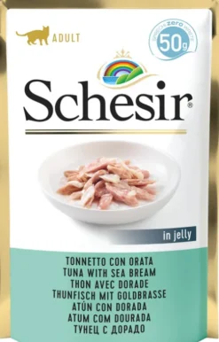 Schesir Adult Tuna&Seabream in Jelly Mokra Karma dla kota op. 50g