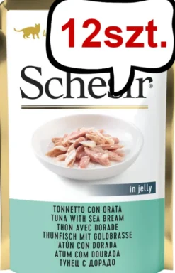 Schesir Adult Tuna&Seabream in Jelly Mokra Karma dla kota op. 50g Pakiet 12szt.