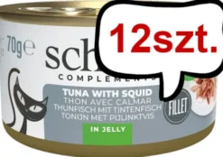 Schesir Adult Tuna&Sqiud in Jelly Mokra Karma dla kota op. 70g Pakiet 12szt.