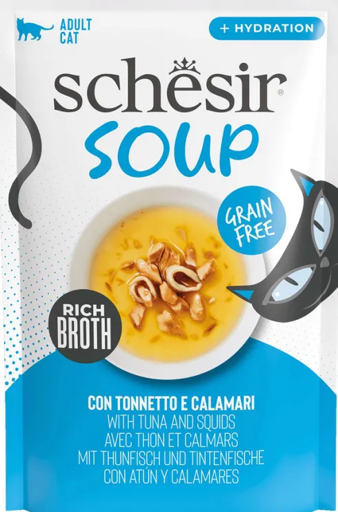 Schesir Soup Pakiet degustacyjny Mokra Karma dla kota op. 12x40g