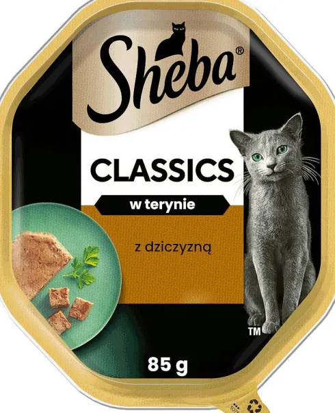 Sheba Classics in Pastete Adult Dziczyzna Mokra Karma dla kota op. 85g Pakiet 22szt.
